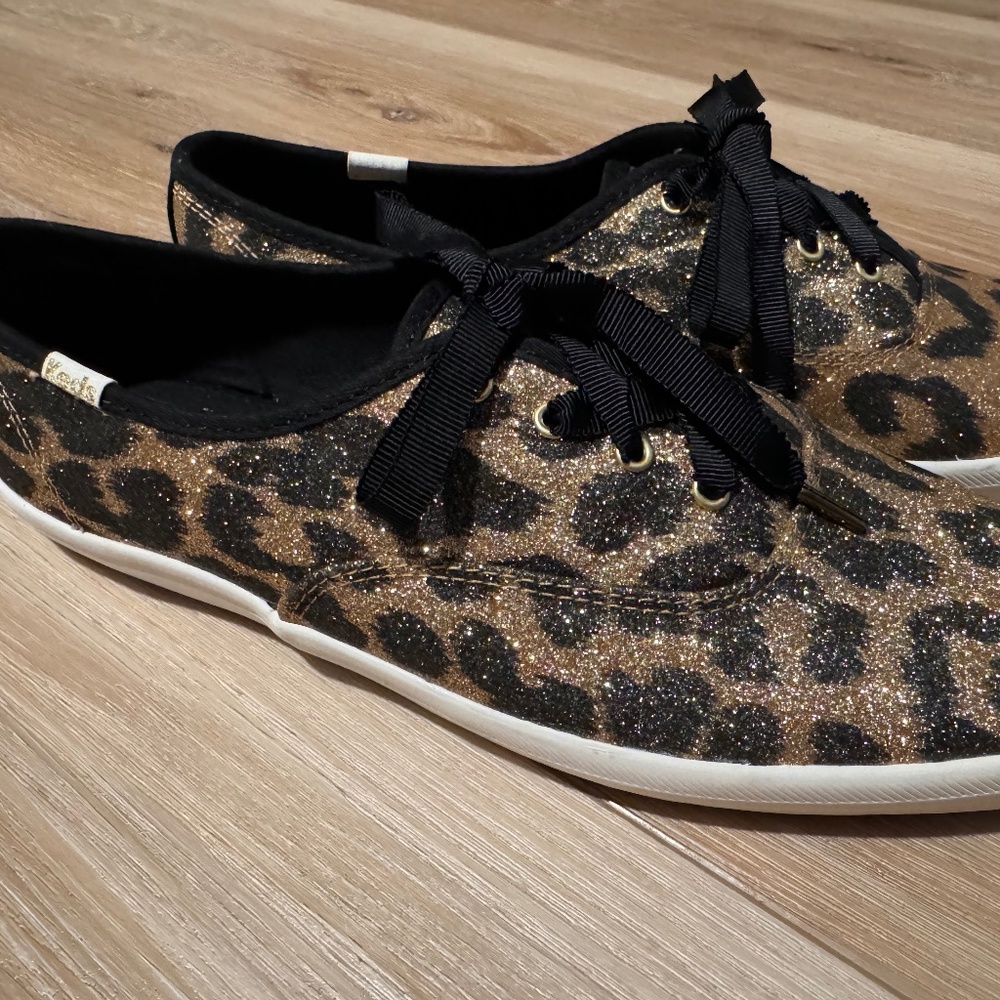 Kate Spade ♠️ Keds Leopard Glitter ✨ Sz9